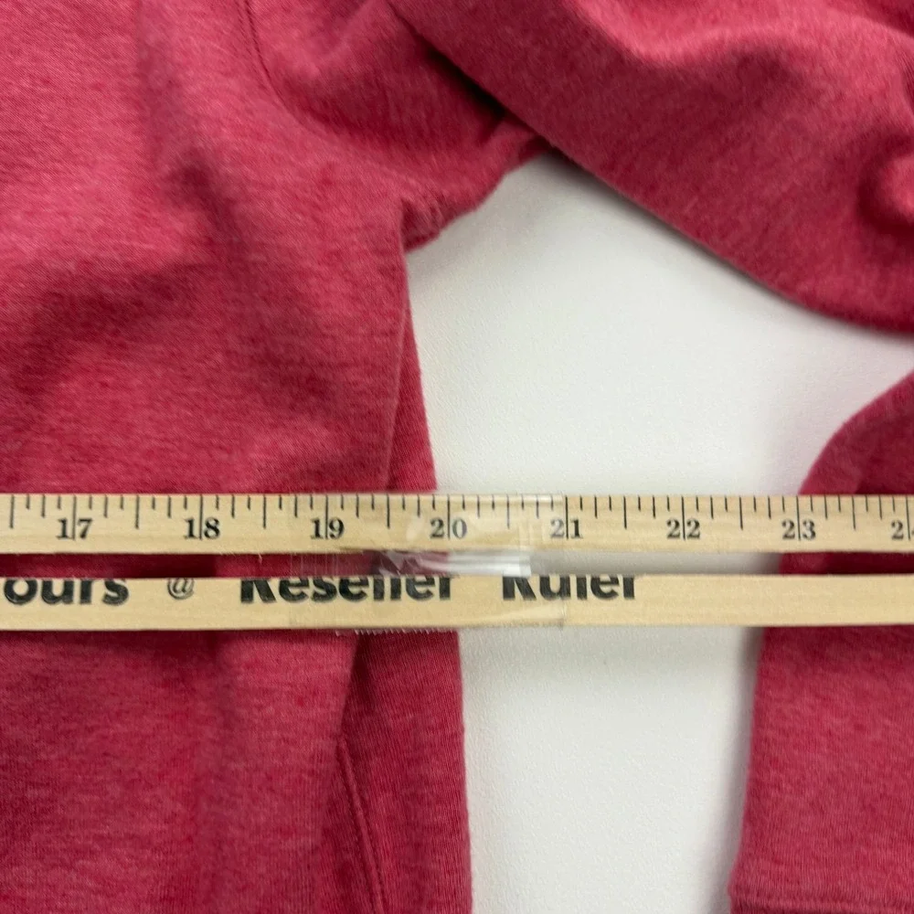 Polo Ralph Lauren Sweater Mens Medium Flame Red 1/4 Zip Long Sleeve